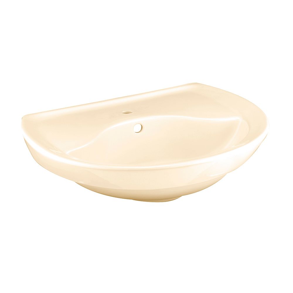 American Standard Ravenna SemiCircle Pedestal Sink Basin with Centre