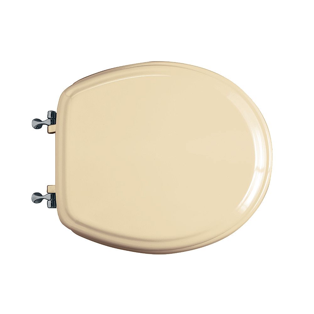 American Standard Town Square Round Closed Front Toilet Seat in Bone The Home Depot Canada