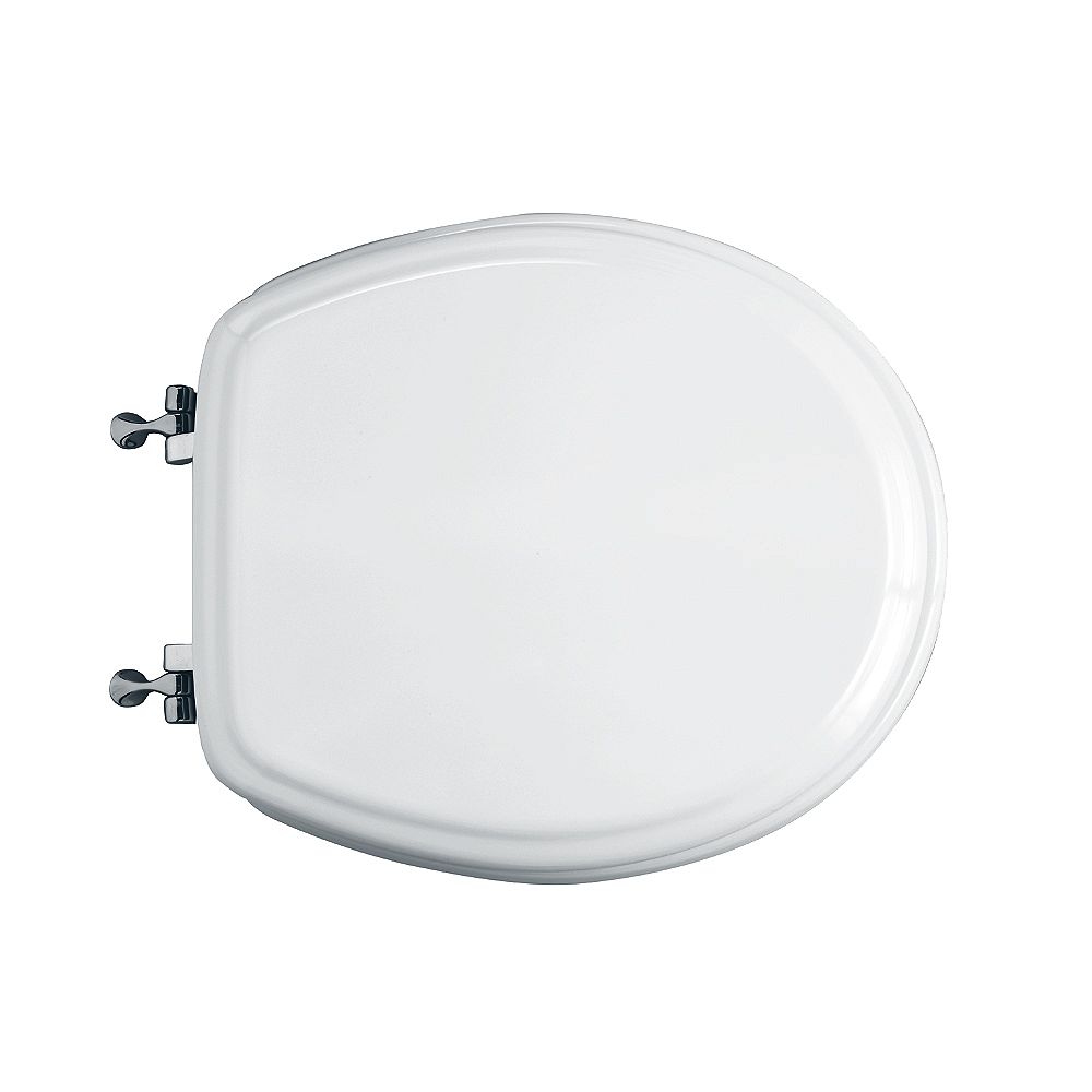 American Standard Town Square Round Closed Front Toilet Seat in White