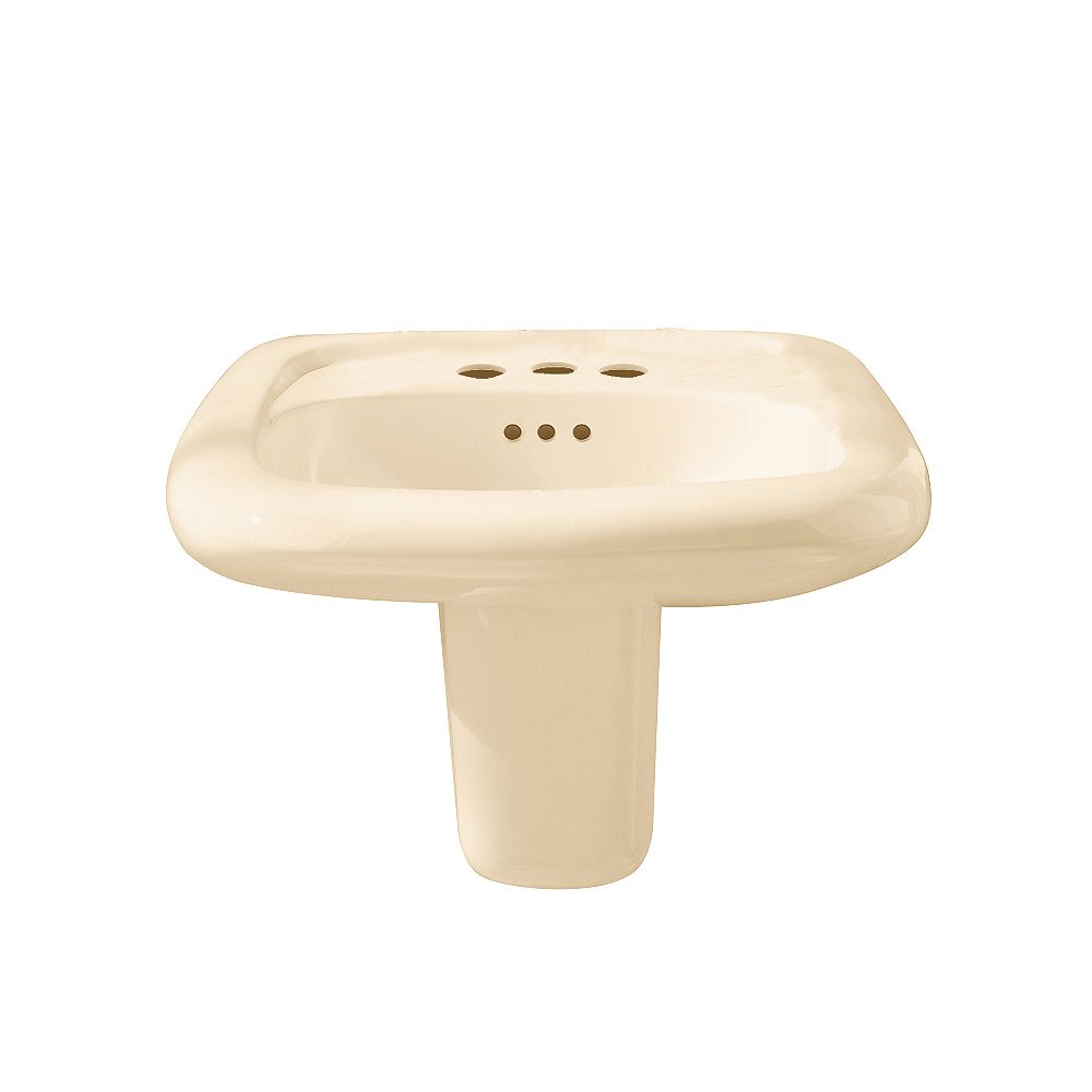 American Standard Murro Rectangular WallMount Bathroom Sink in Bone