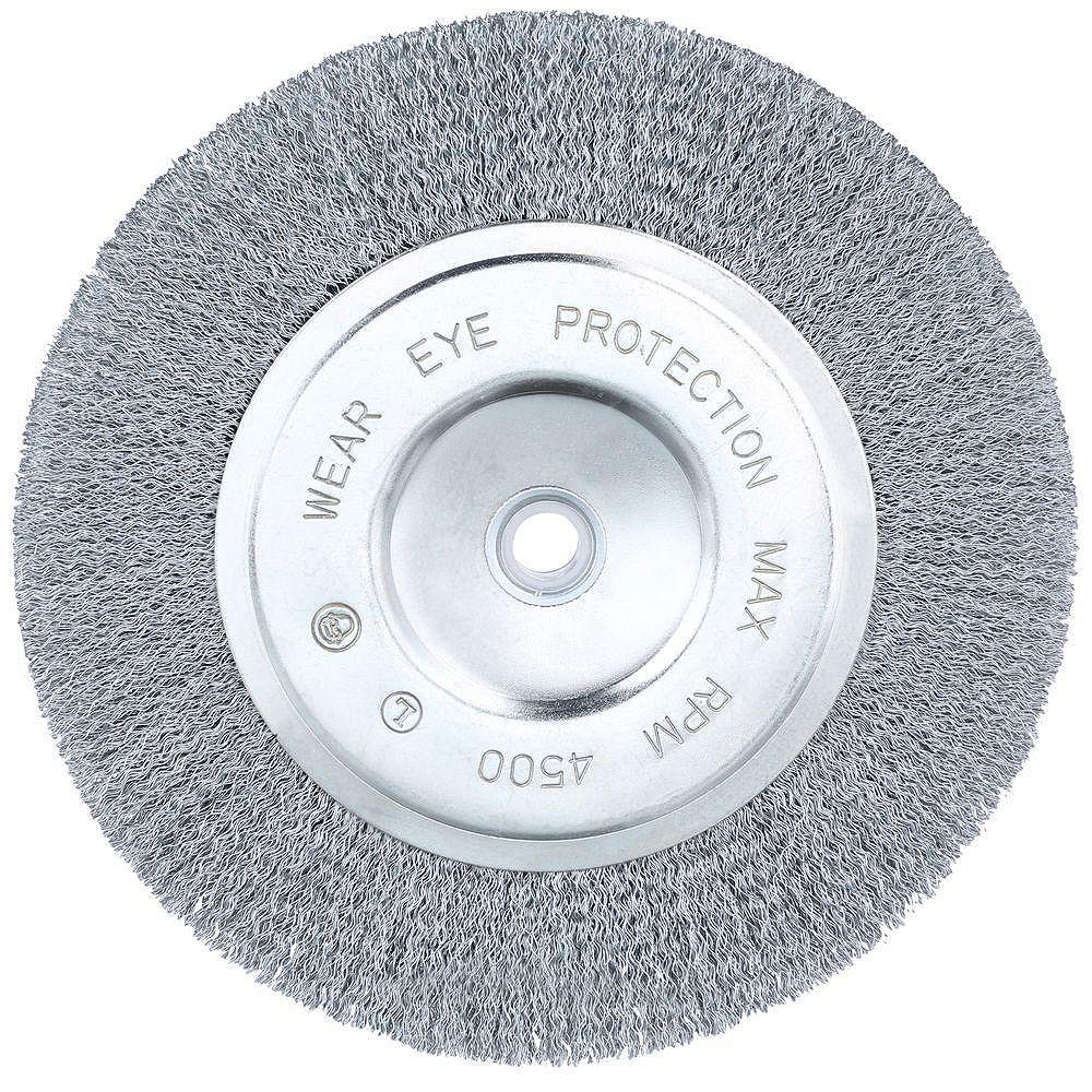 Avanti Pro 6inch Crimped Wire Bench Grinder Brush/Wheel for Wood/Metal