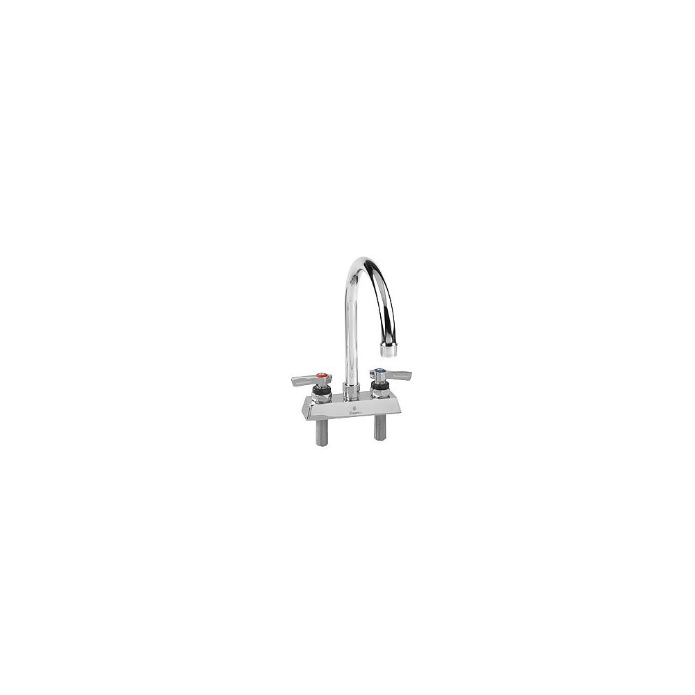 Encore Deck Mount Faucet 4 Inch (102mm) OC Inlets, Compression Valves
