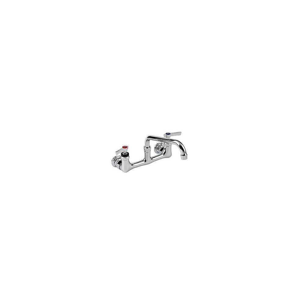 Encore Wall Mount Sink Faucet 8 Inch (203mm) OC Inlets, 12 Inch