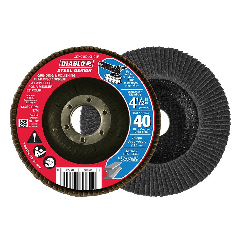 Diablo Steel Demon 4 1/2inch Type 29 Ultra Coarse Finish 40 Grit