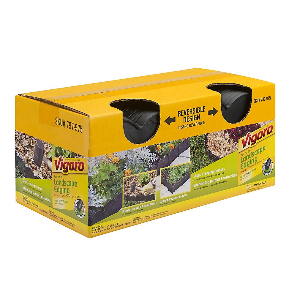 Vigoro 20 Feet Pound In Landscape Edging For Thd Canada The Home Landscape Edging For Thd Canada