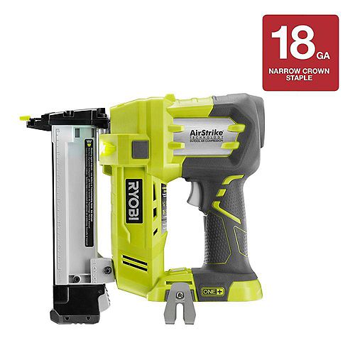 18V ONE+ AirStrike 18-Gauge Cordless Narrow Crown Stapler (Tool-Only)