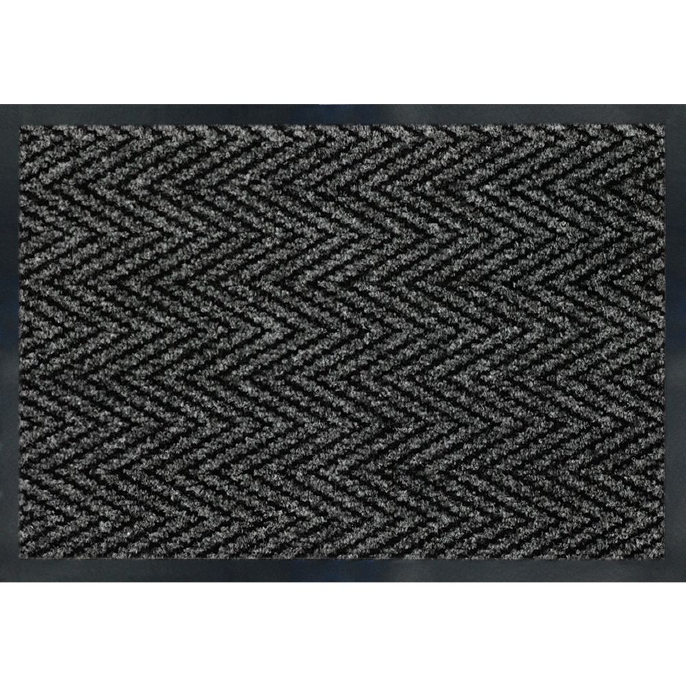 Multy Home Herrington Grey 3 ft. x 4 ft. Indoor Rectangular Door Mat ...