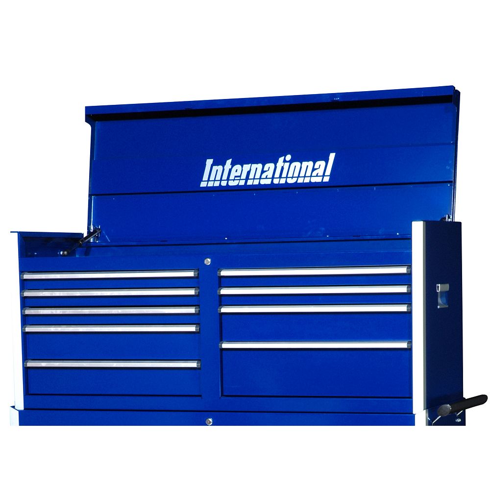 International Professional Series 54-inch 9-Drawer Tool Chest in Blue ...