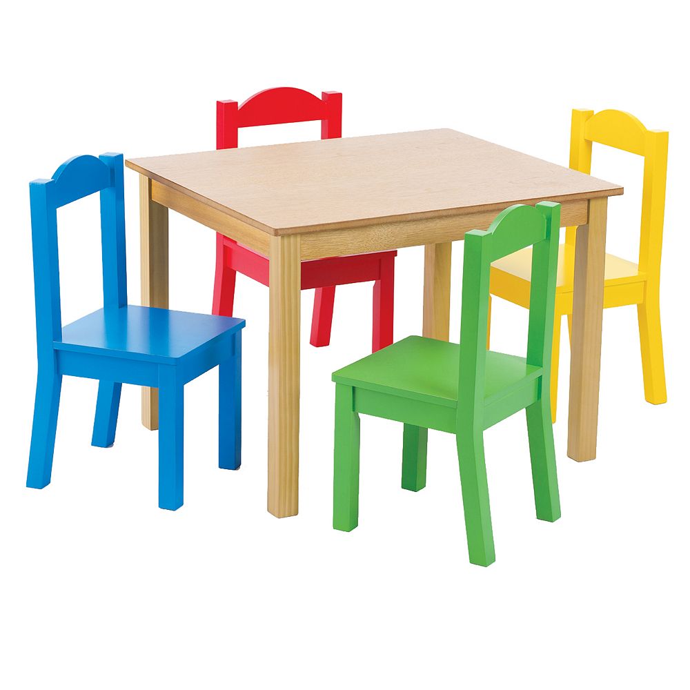 Tot Tutors Table & 4 Chairs Primary | The Home Depot Canada