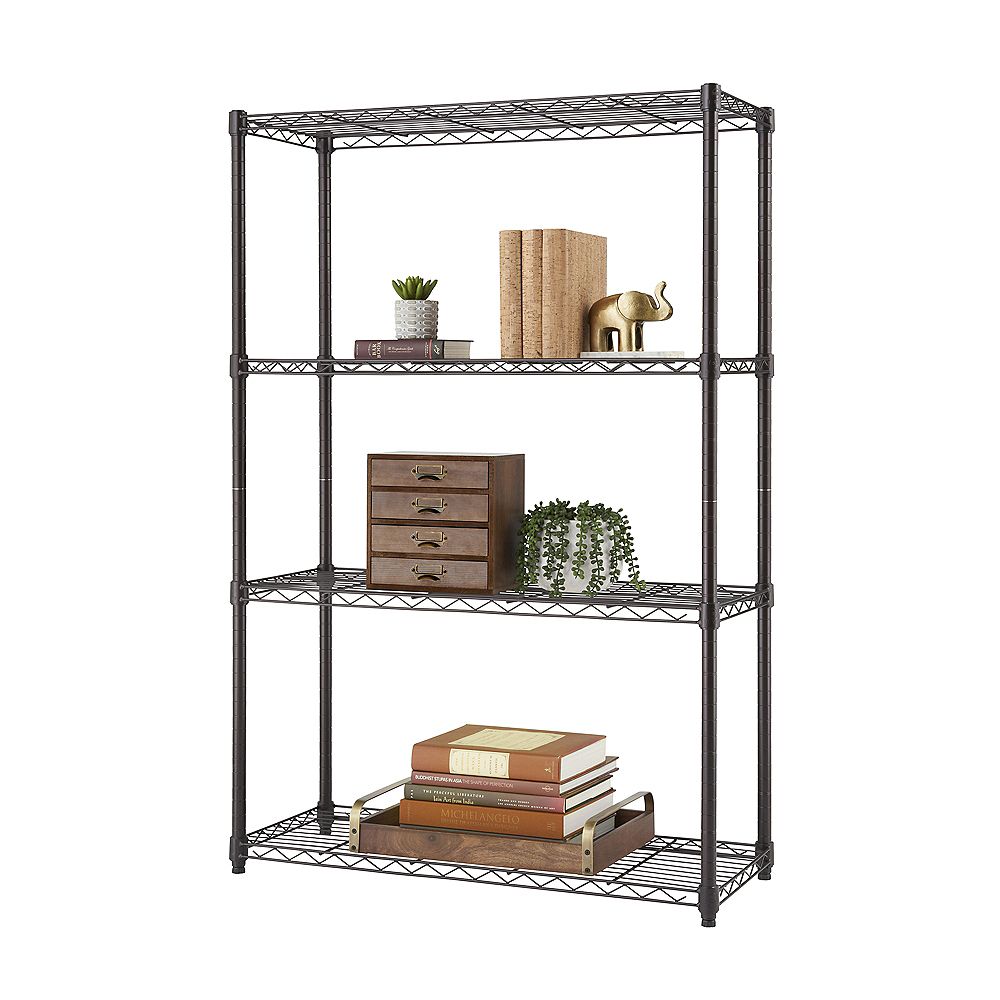 Trinity 4Tier Nsf 36X14X54 Indoor Wire Shelving Dark