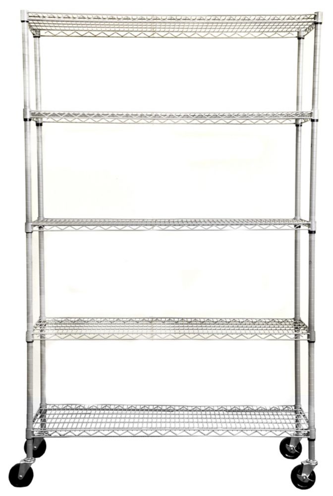 5 shelf wire rack