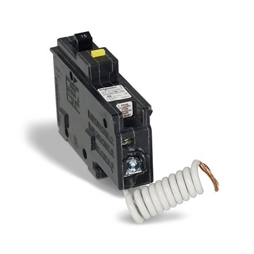 Schneider Electric  HomeLine Single Pole 15 Amp HomeLine GFCI Plug-On Circuit Breaker