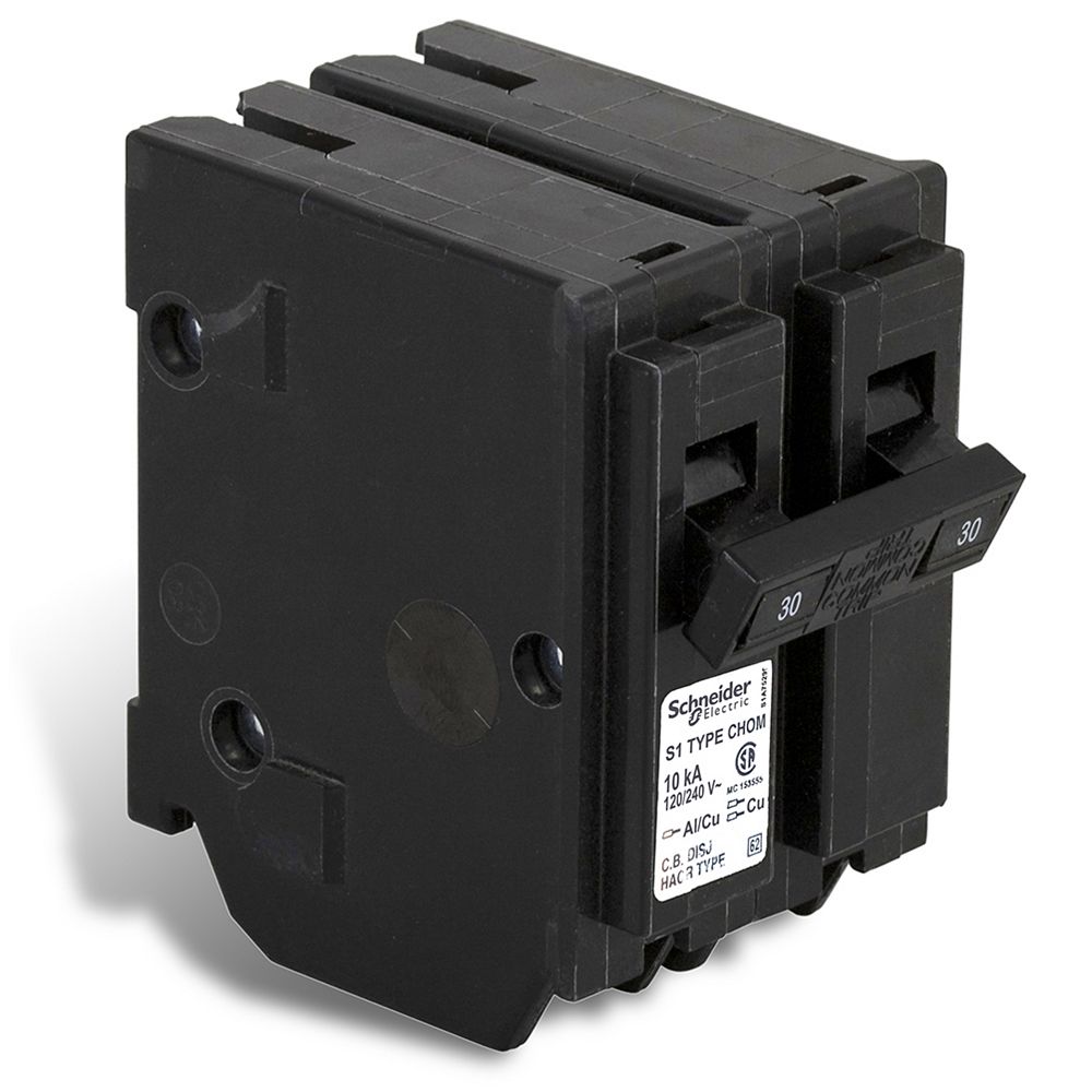 Schneider Electric HomeLine Double Pole 30 Amp Homeline Plug-On Circuit