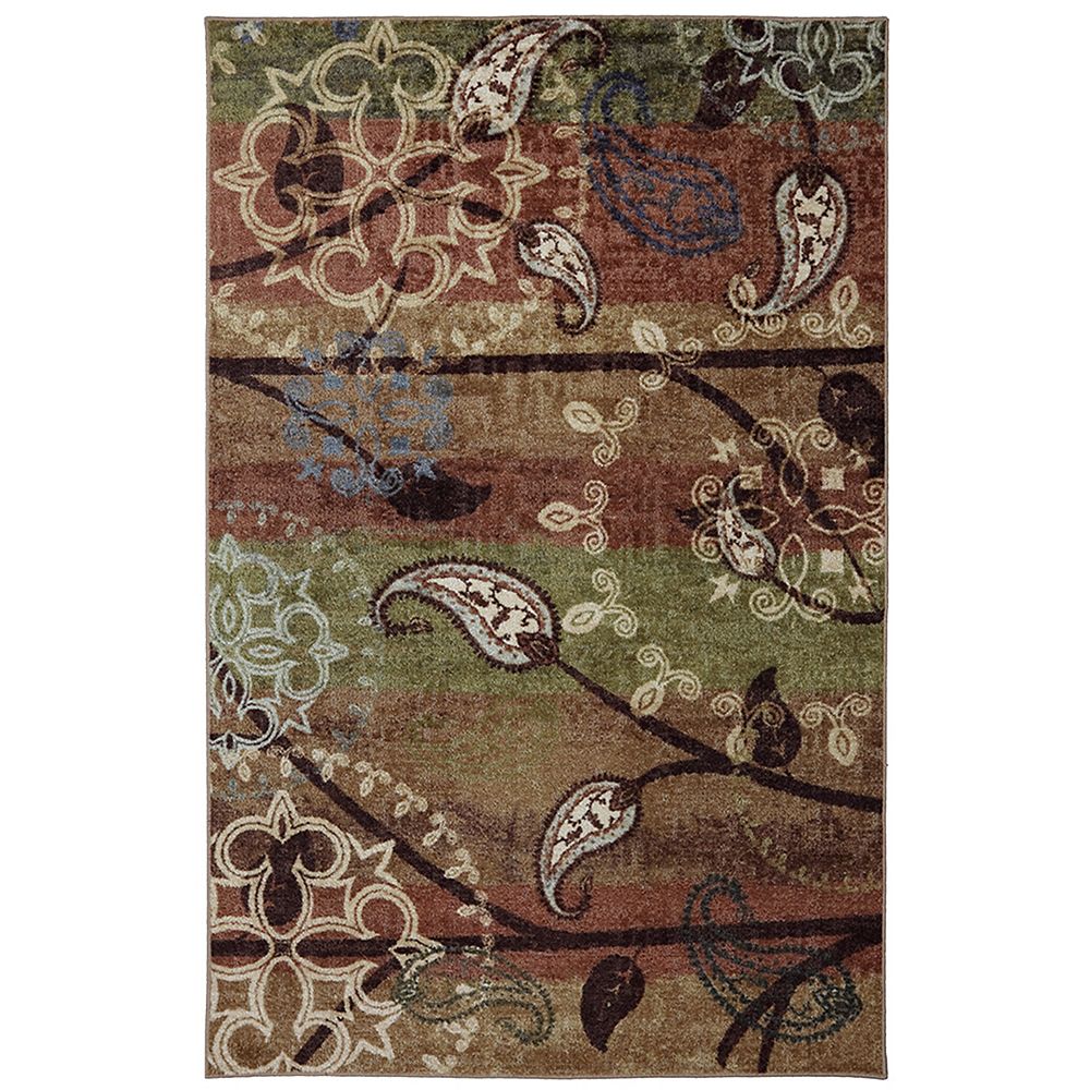 Mohawk Home Paisley Garden MultiColour 5 ft. x 8 ft. Rectangular Area