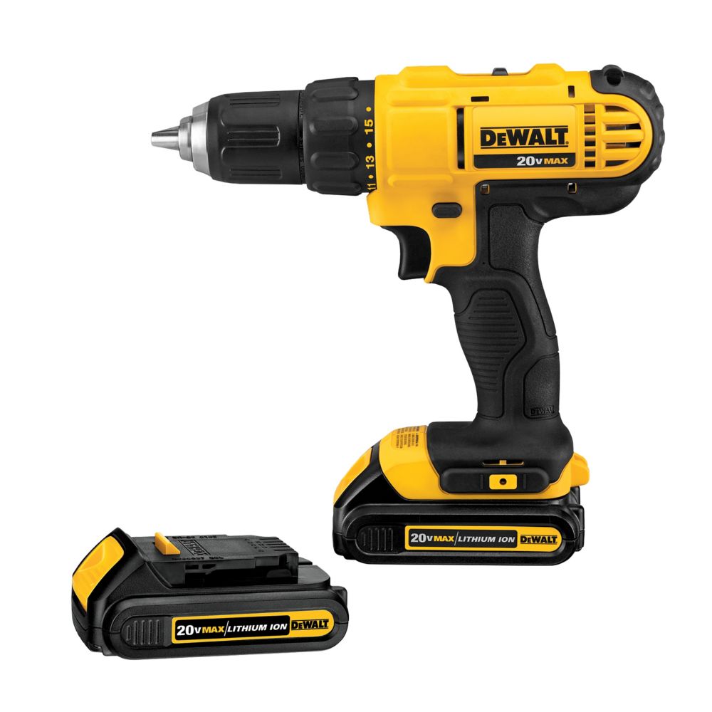 DEWALT Ensemble Perceuse-visseuse Sans Fil 20V MAX Au Lithium-ion De 1/ ...