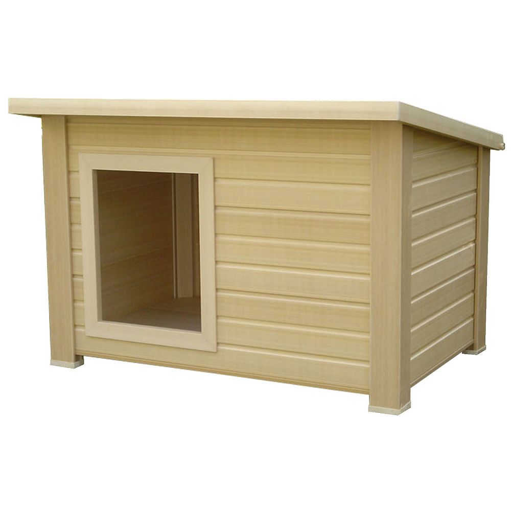 NewAgePet Ecoconcepts Rustic Lodge Dog House The Home Depot Canada