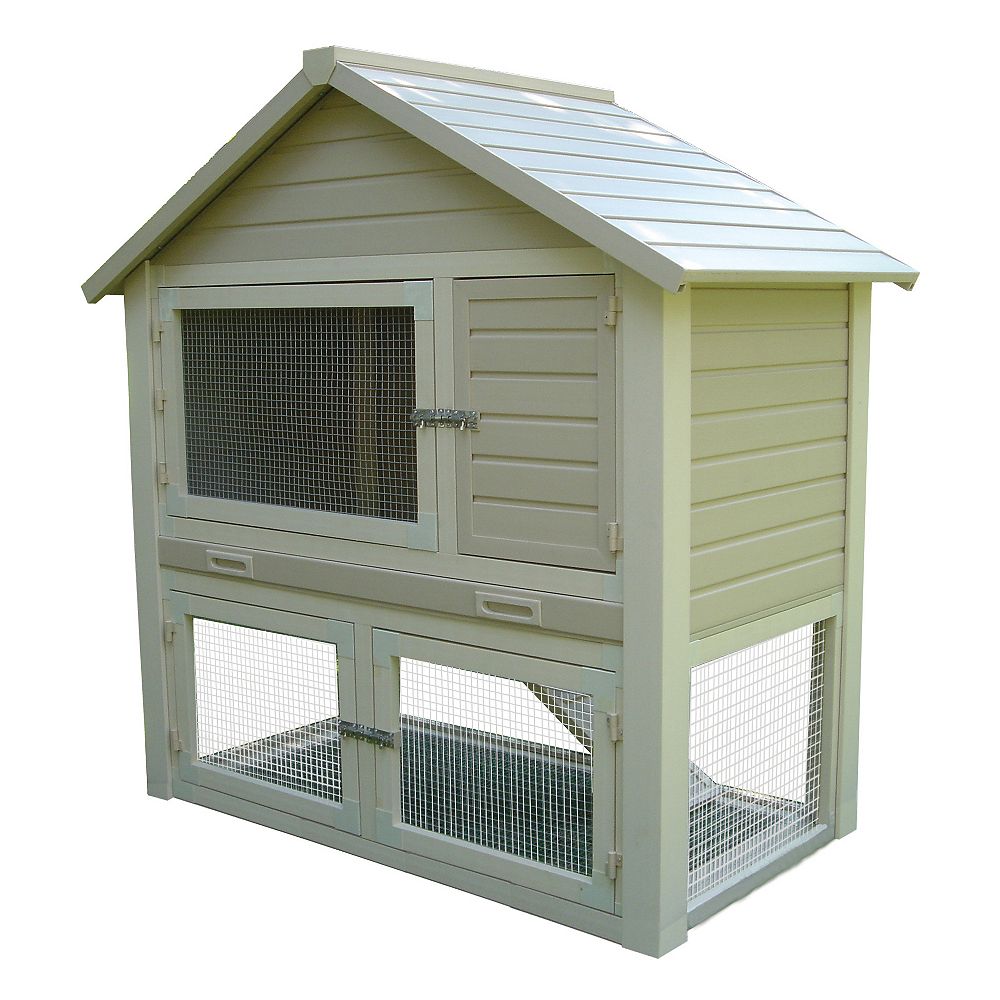 NewAgePet Huntington Townhouse Rabbit Hutch The Home Depot Canada
