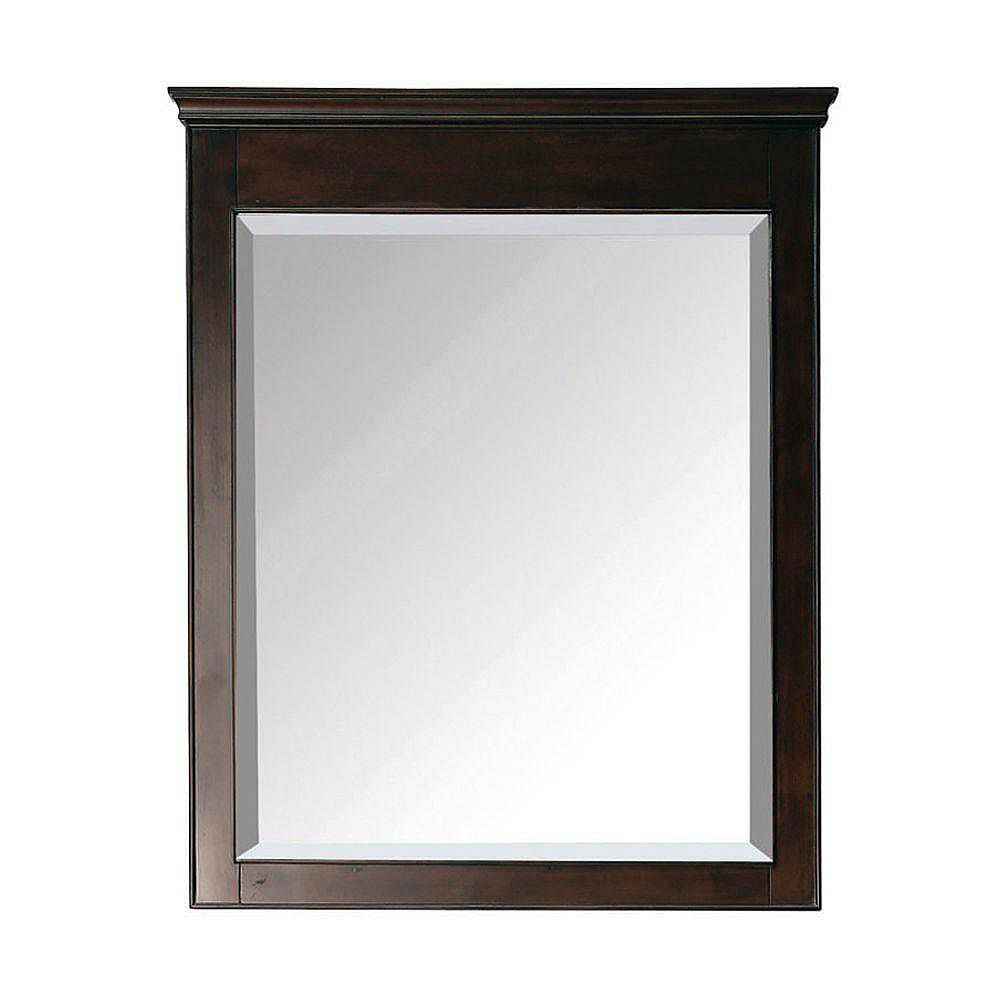 Avanity Windsor 36inch L x 30inch W Wall Mirror in Walnut The Home