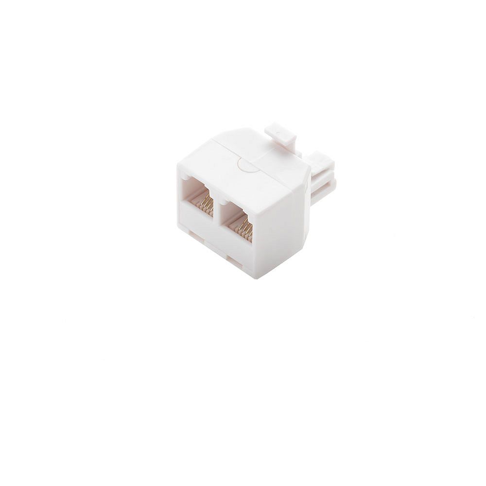 Commercial Electric 2Way Telephone Splitter, White The Home Depot Canada