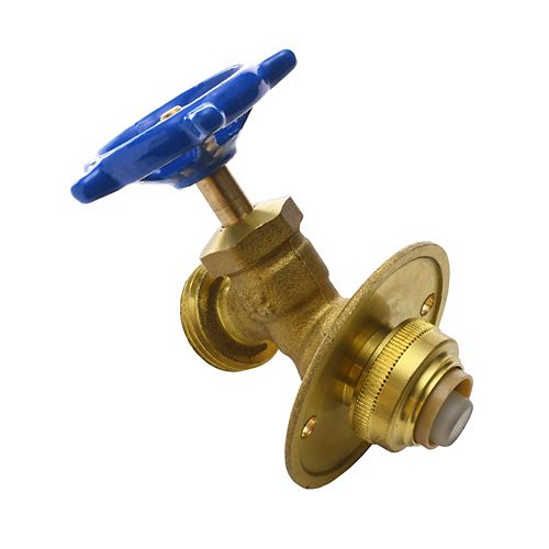 1/2" Push Fit x 3/4" GHT Hose Bibb Sillcock Valve