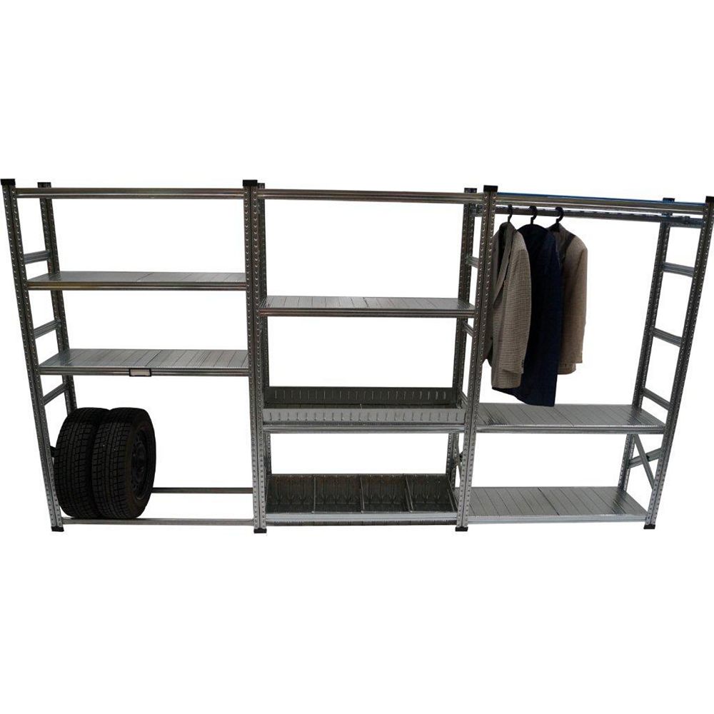 Metalsistem Heavy Duty Garage Shelving Kit with Accessories The Home