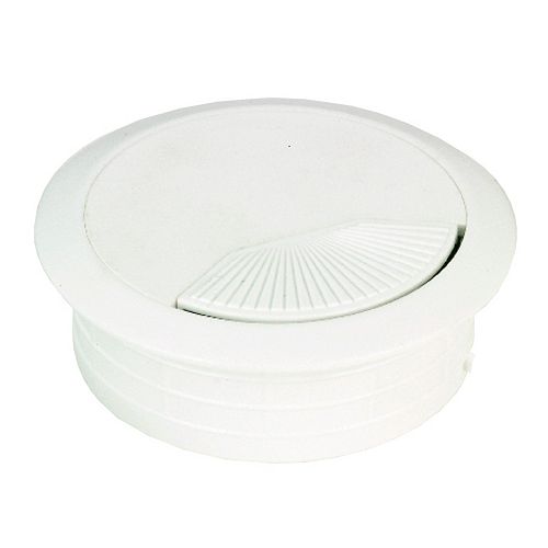 2 3/8 in (60 mm) Plastic Grommet, White