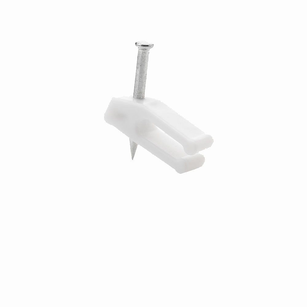 Commercial Electric Telephone Wire NailIn Clips, White (20Pack) The