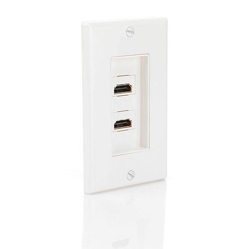 Dual HDMI Wall Plate