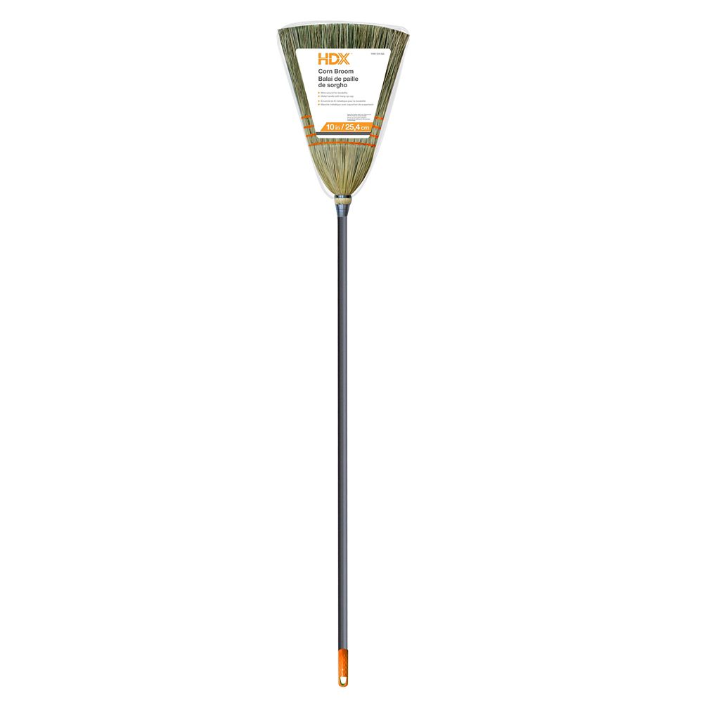 cleanx indoor outdoor corn broom metal handle