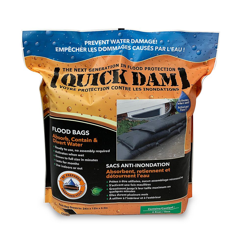 Quick Dam Flood Bags 6 Pack The Home Depot Canada