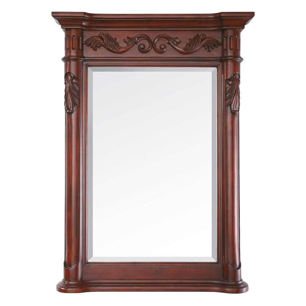 Avanity Provence 24-inch X 33-inch Beveled Mirror In Antique Cherry ...