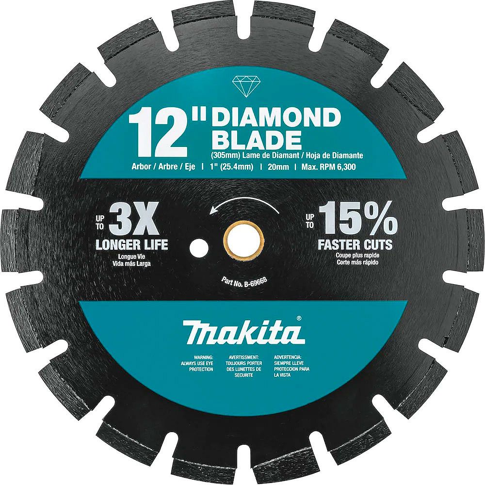 MAKITA 12-inch Segmented Dual Purpose Diamond Blade | The Home Depot Canada