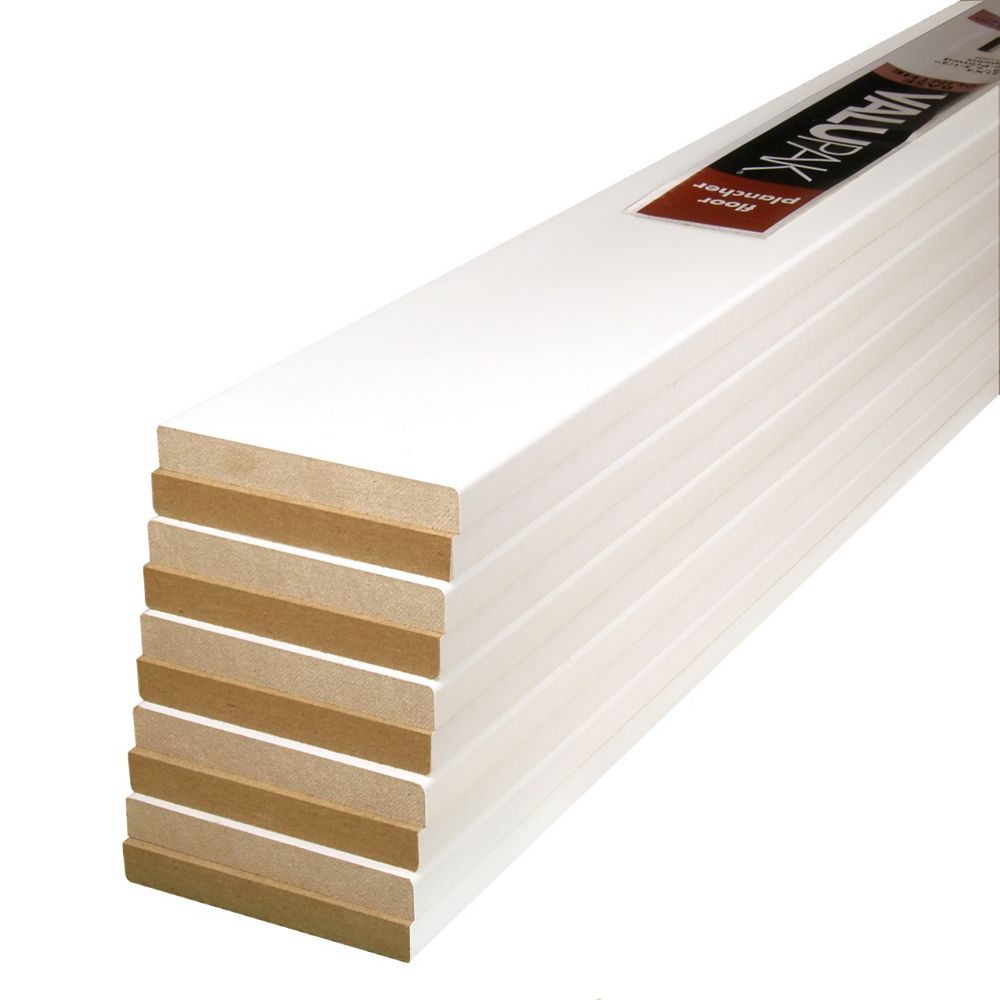 Alexandria Moulding 10 Pack 1 2 Inch X 3 1 2 Inch X 96 Inch Modern Mdf Primed Fibreboard The Home Depot Canada