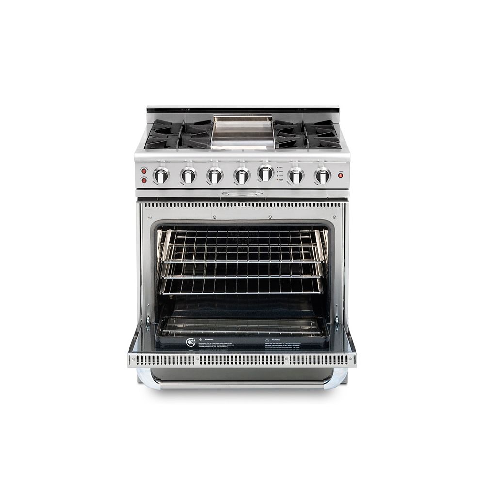 Capital Culinarian Series 36inch 4 OpenTop Burner Range with Thermo