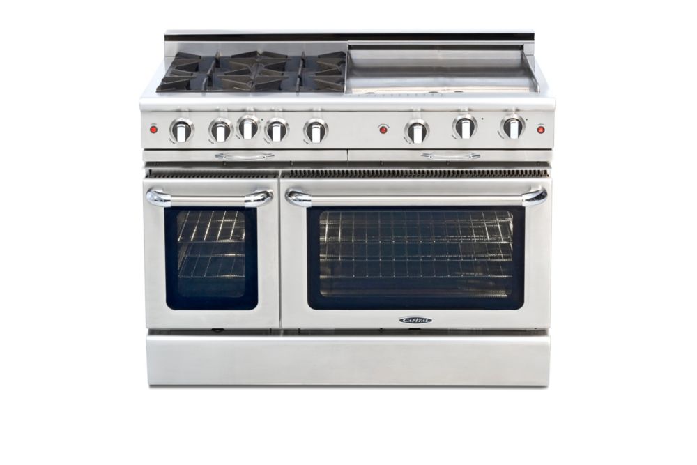 Capital Culinarian Series 48 Inch 4 Open Top Burner Range With 24 Inch   P 1000727084 