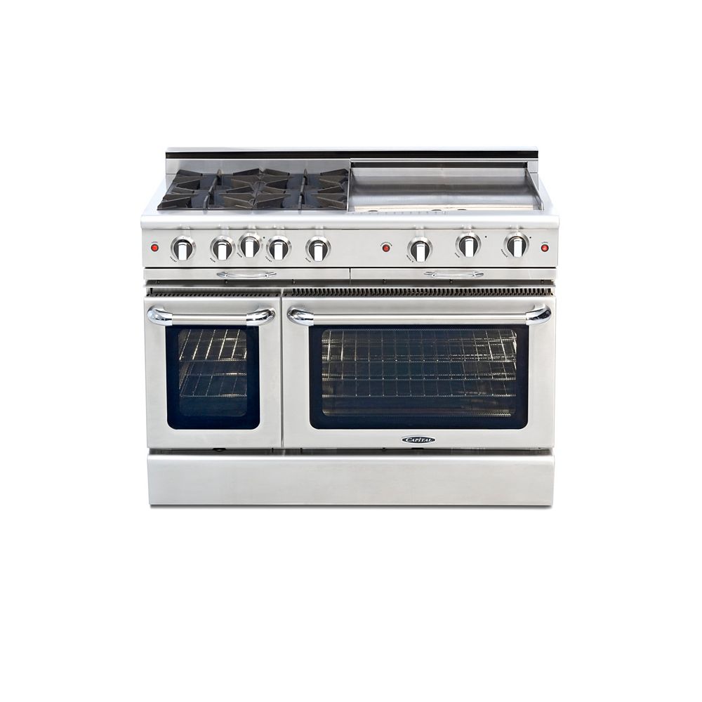 Capital Culinarian Series 48inch 4 OpenTop Burner Range with 24inch