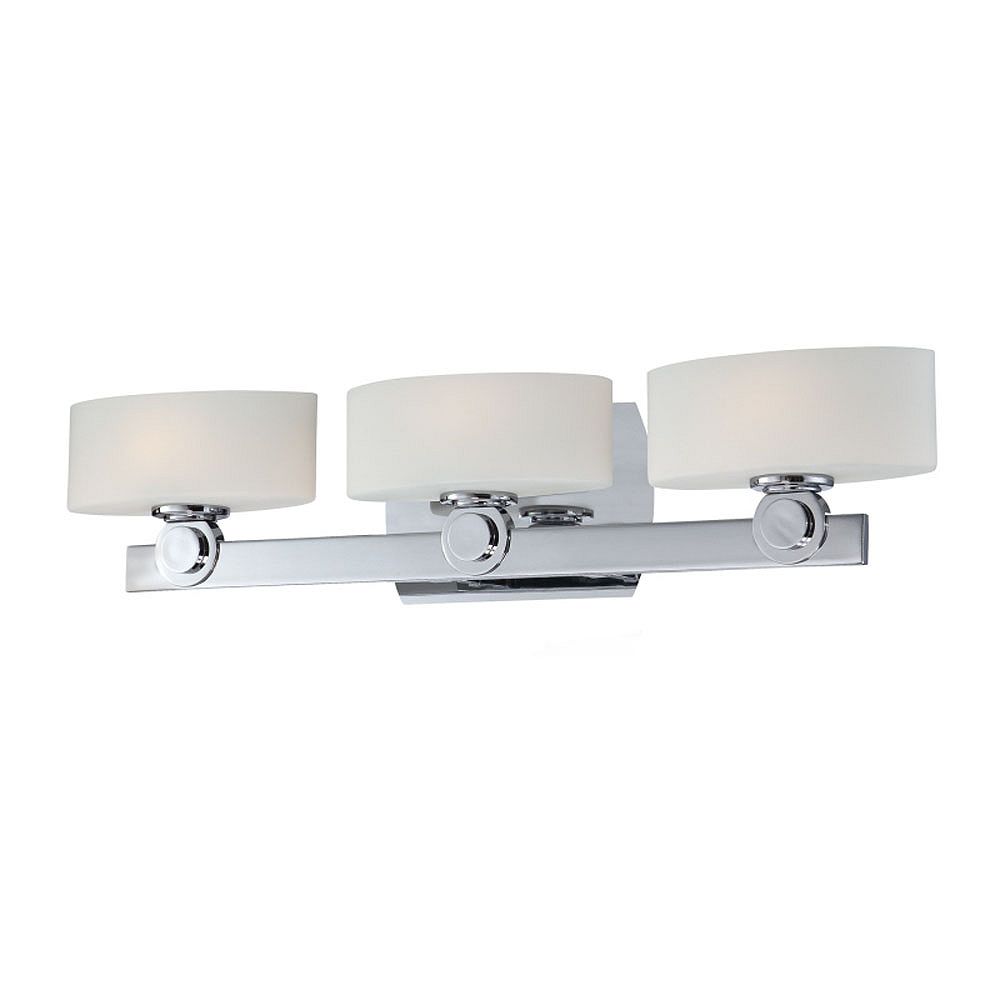 Filament Design Monroe 3 Light Polished Chrome Halogen Vanity with an