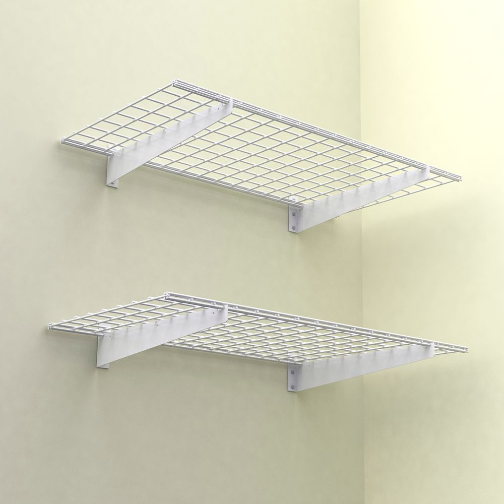 wall mount wire shelving