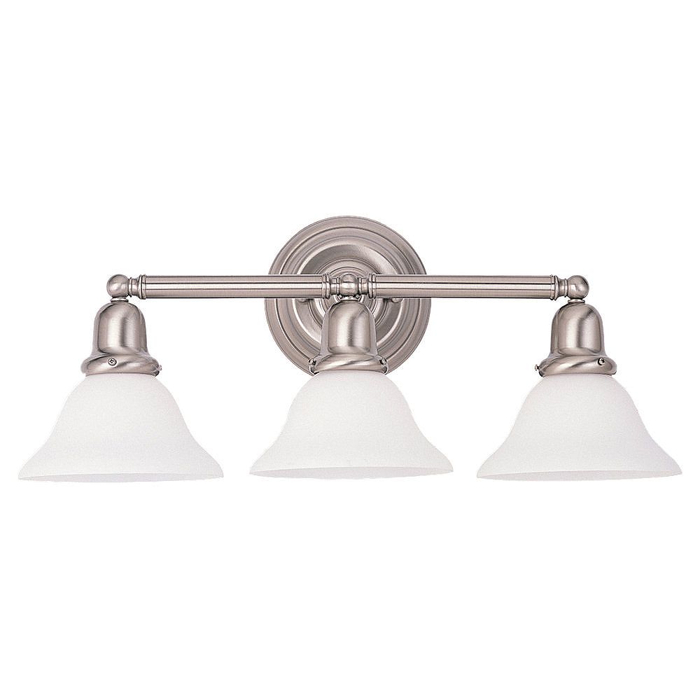 Sea Gull Lighting 3 Light Brushed Nickel Bathroom Vanity The Home