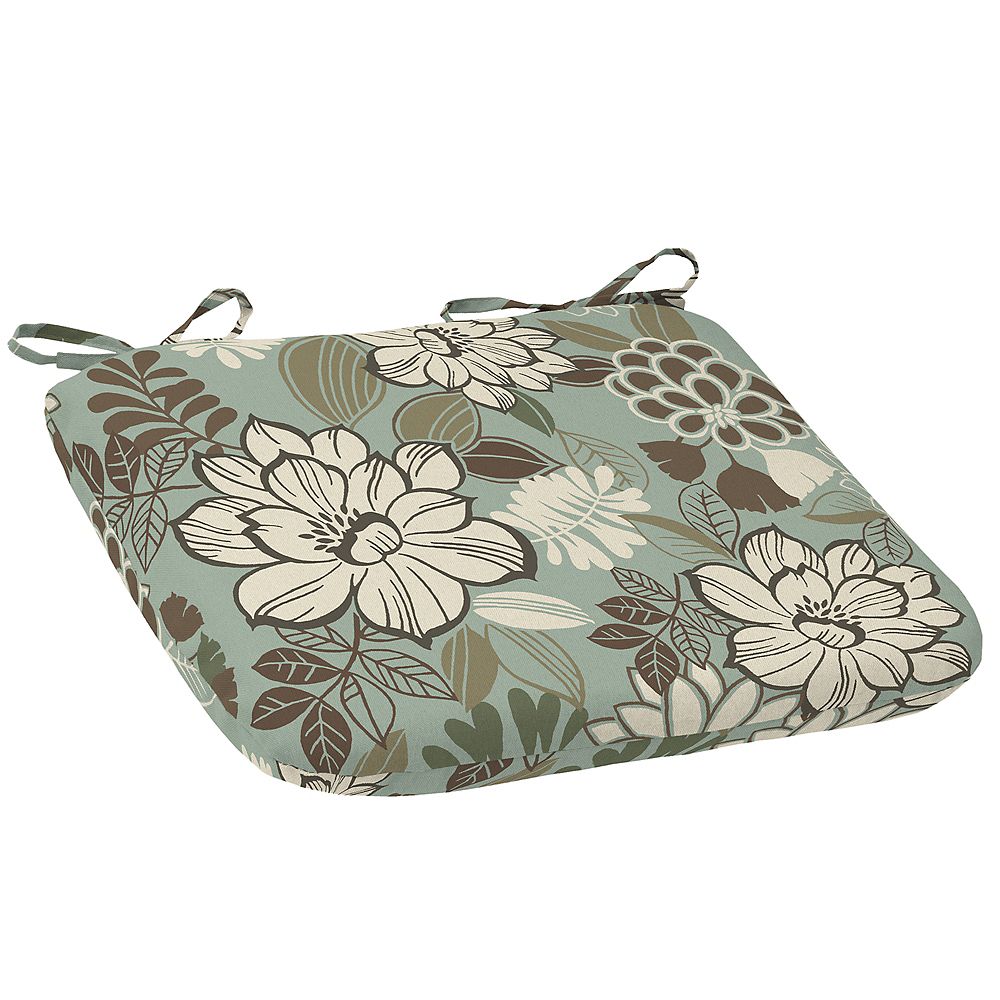 Arden Outdoor Outdoor Seat Pad in Claire Seafoam The Home Depot Canada