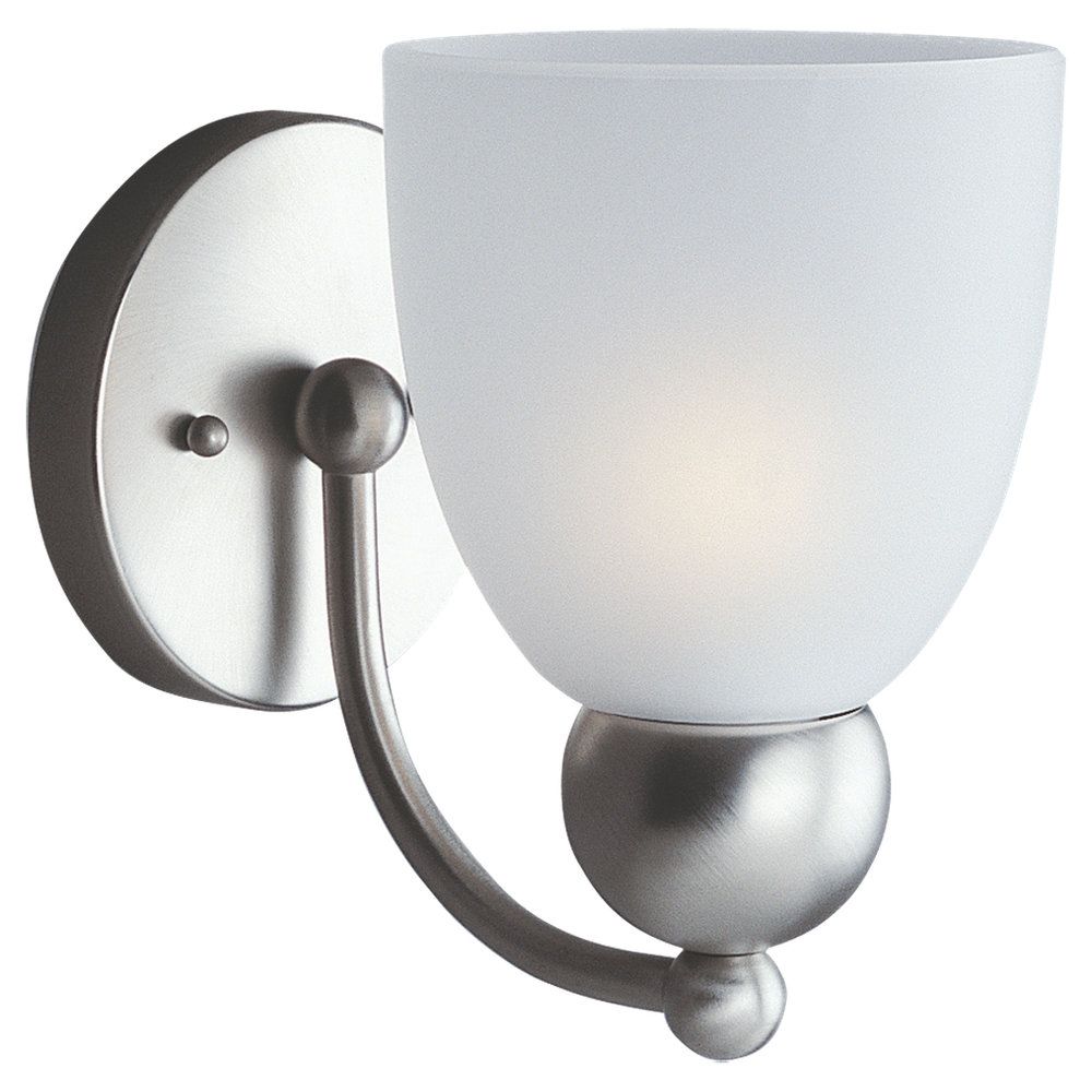 Sea Gull Lighting 1 Light Brushed Nickel Fluorescent Bathroom Vanity