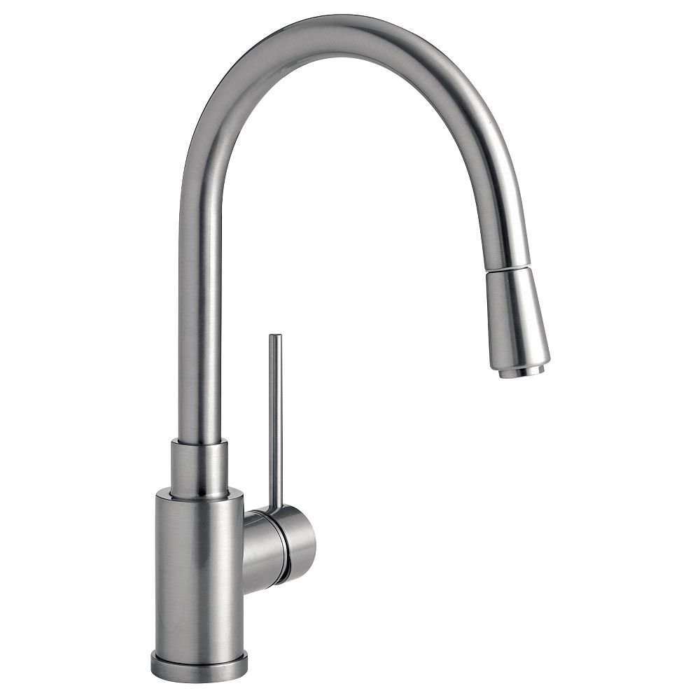 Blanco Single Lever, PullDown, Kitchen Faucet, Stainless Steel The