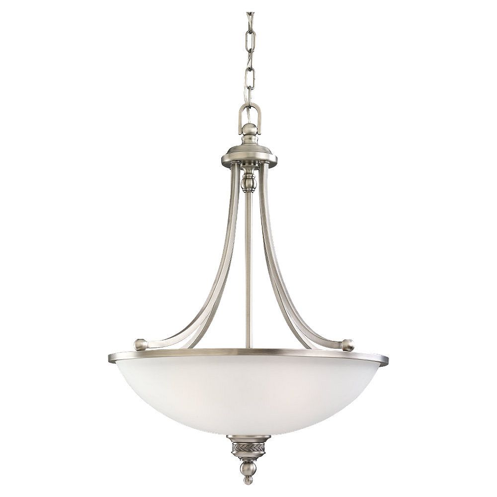 Sea Gull Lighting 3Light Antique Brushed Nickel Pendant The Home