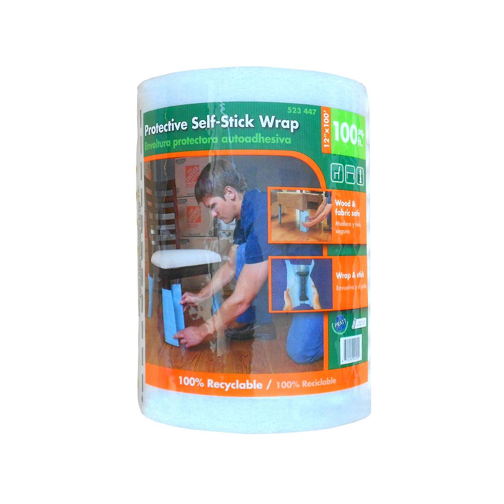Pratt Retail Specialties Protective SelfStick Wrap 12 Inch x 100 Feet