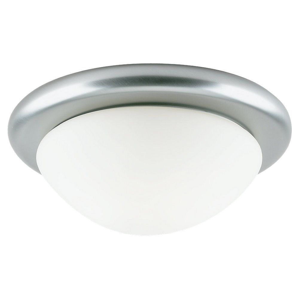 Sea Gull Lighting 2 Light Brushed Nickel Incandescent Ceiling Fixture
