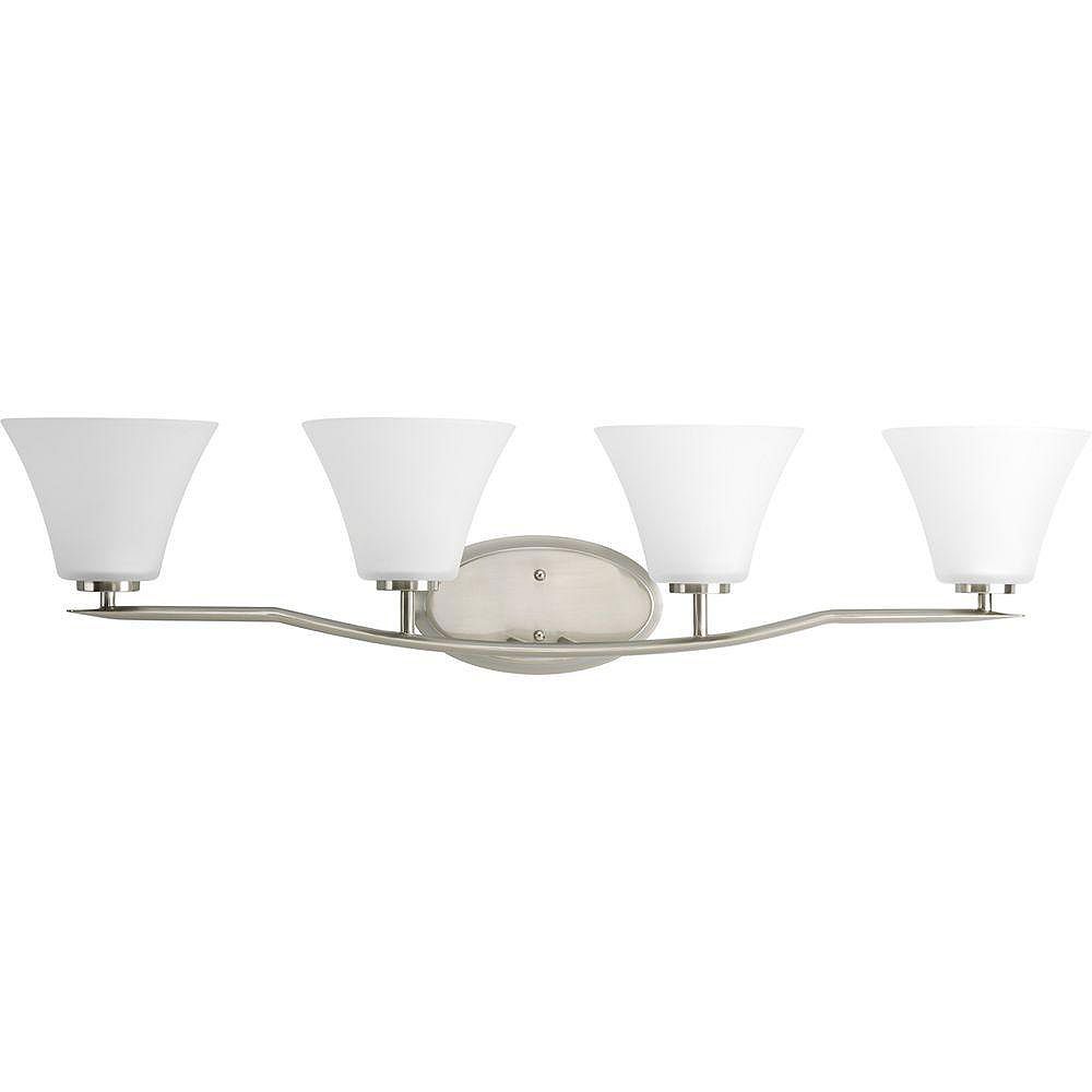 Progress Lighting Bravo Collection Brushed Nickel 4light Vanity