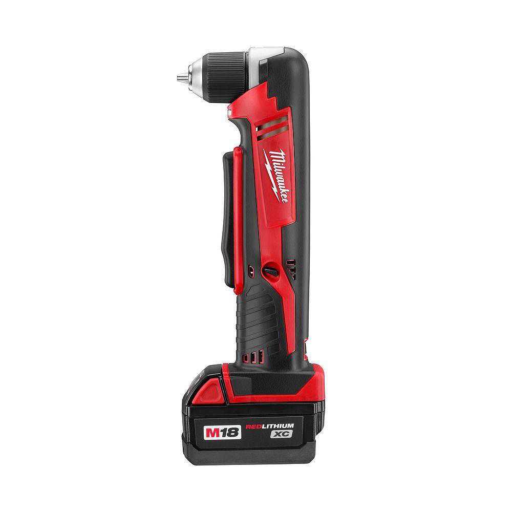 Milwaukee Tool M18 Cordless LithiumIon Right Angle Drill The Home Depot Canada