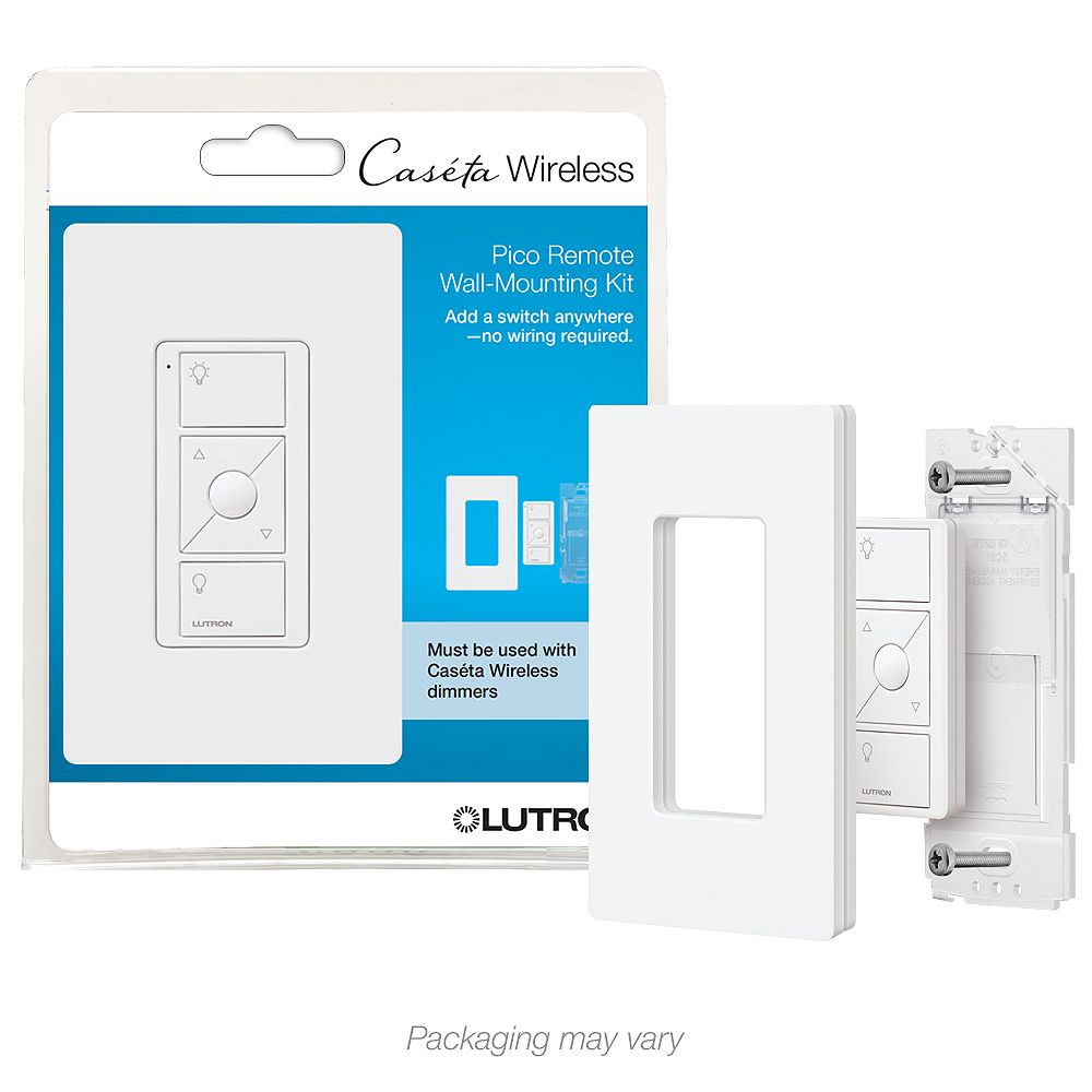 Lutron Caseta Wireless Pico WallMounting Kit, White The Home Depot