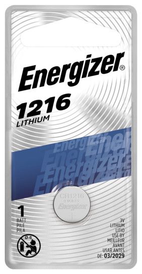 Energizer Energizer 1216 Lithium Coin Battery, 1 Pack | The Home Depot ...