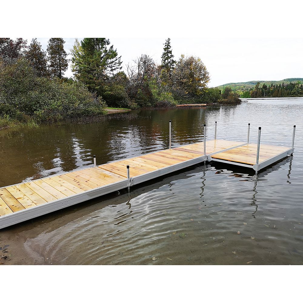 Multinautic 4 ft. x 8 ft. Aluminum Boxed Dock Frame Kit | The Home ...